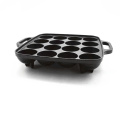 Mini Takoyaki Cast Iron Bakeware Baking Pan with Helper Handle